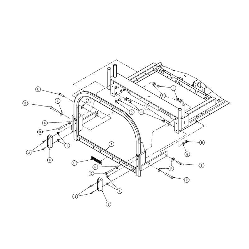 Adapter Frame for Stryker, white