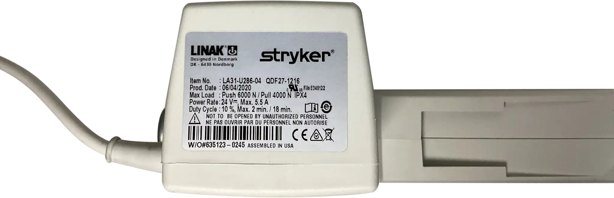 Actuator, Foot Section OEM# QDF27-1216